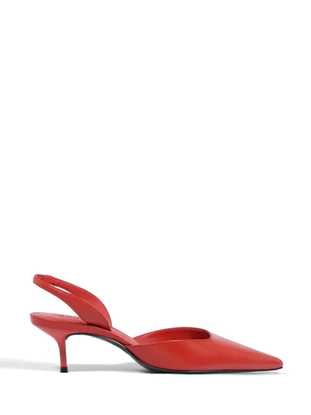 Scarpin Schutz em Pele Vermelha e Tira