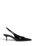 Scarpin Schutz Slingback Preto em Pele