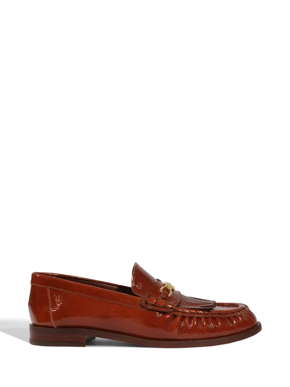 Loafer Schutz em Pele Castanha