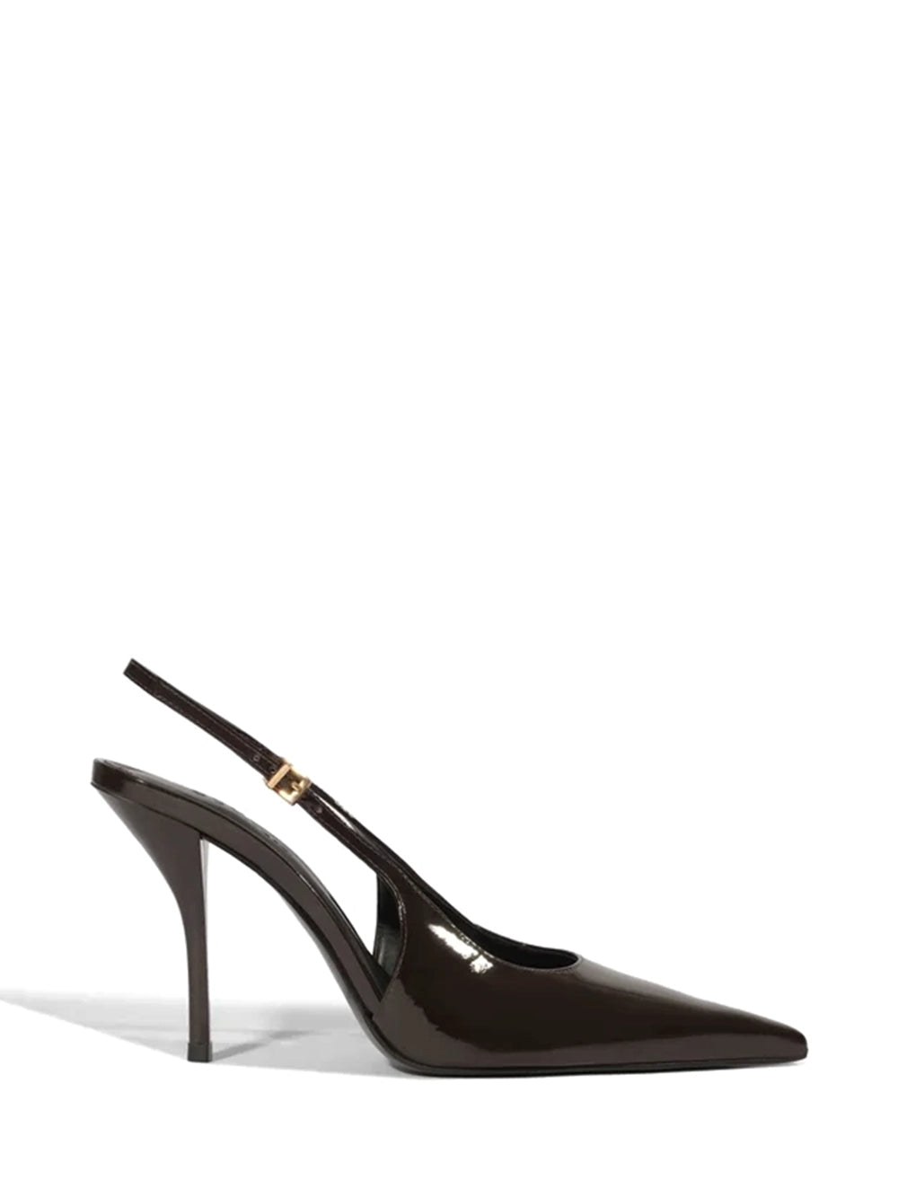 Scarpin Schutz Slingback Preto em Pele