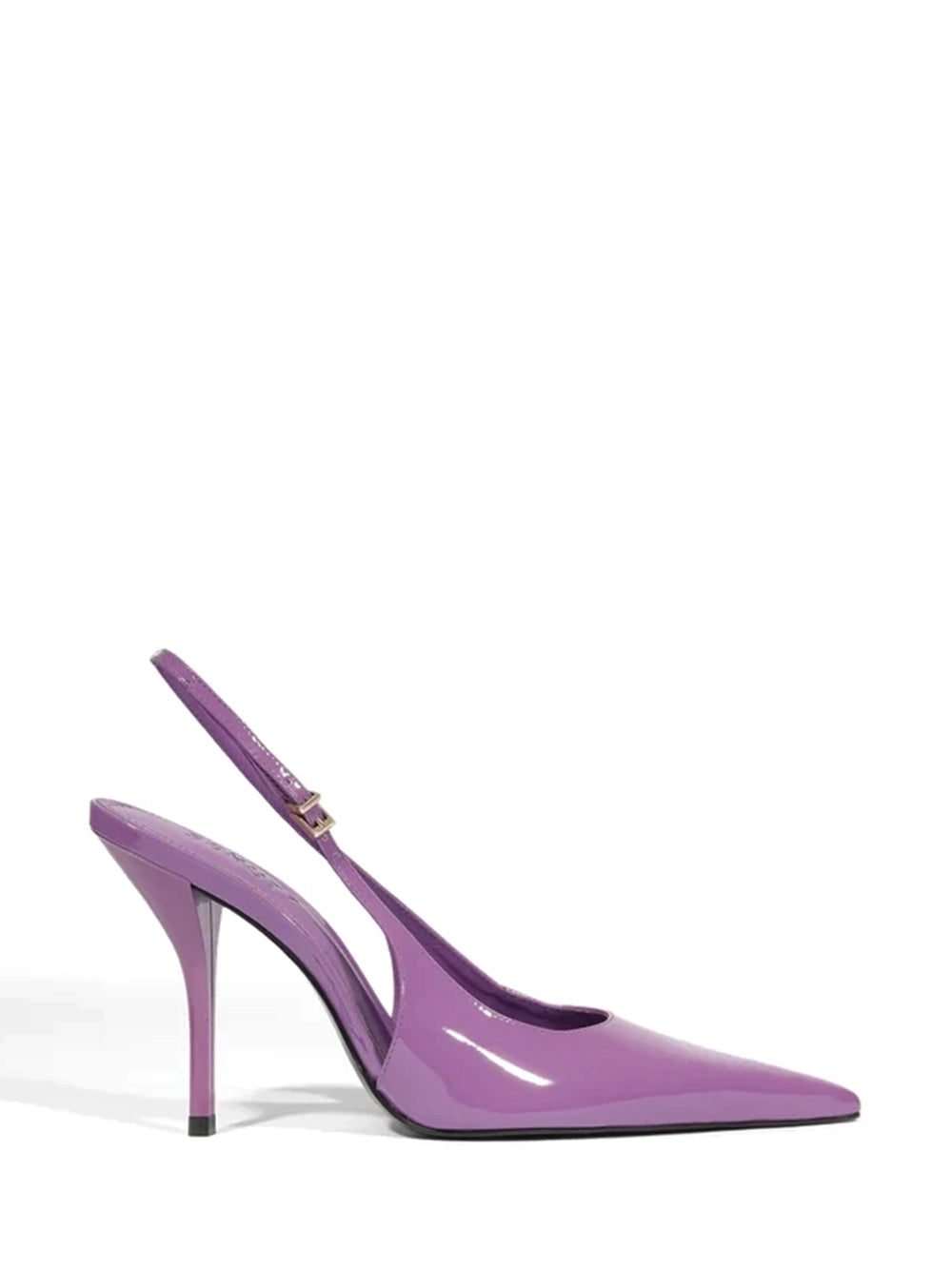 Scarpin Schutz Slingback em Pele Roxa