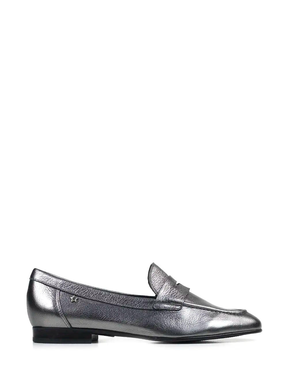 Loafer em Pele Prata