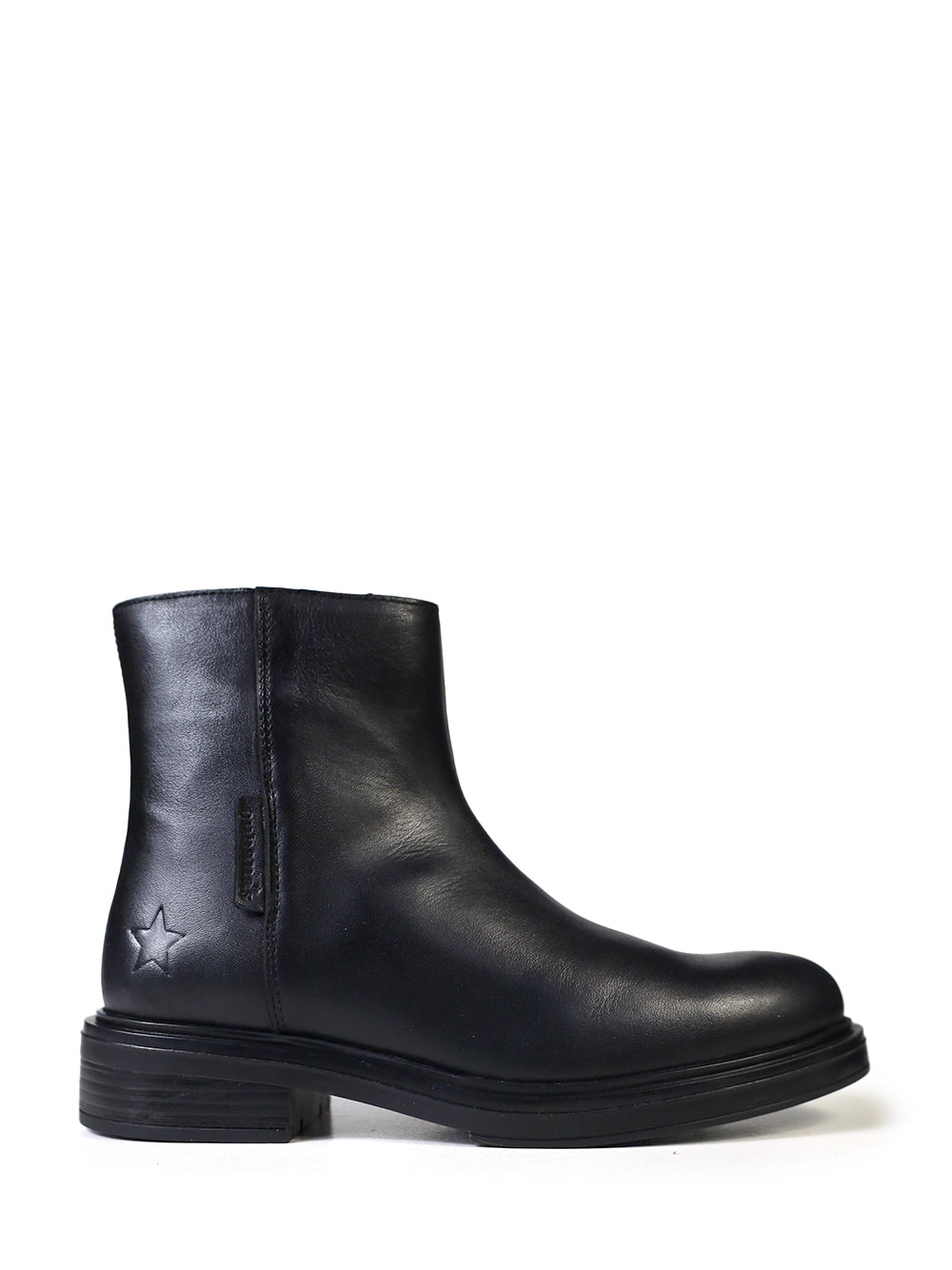Black Leather Boot