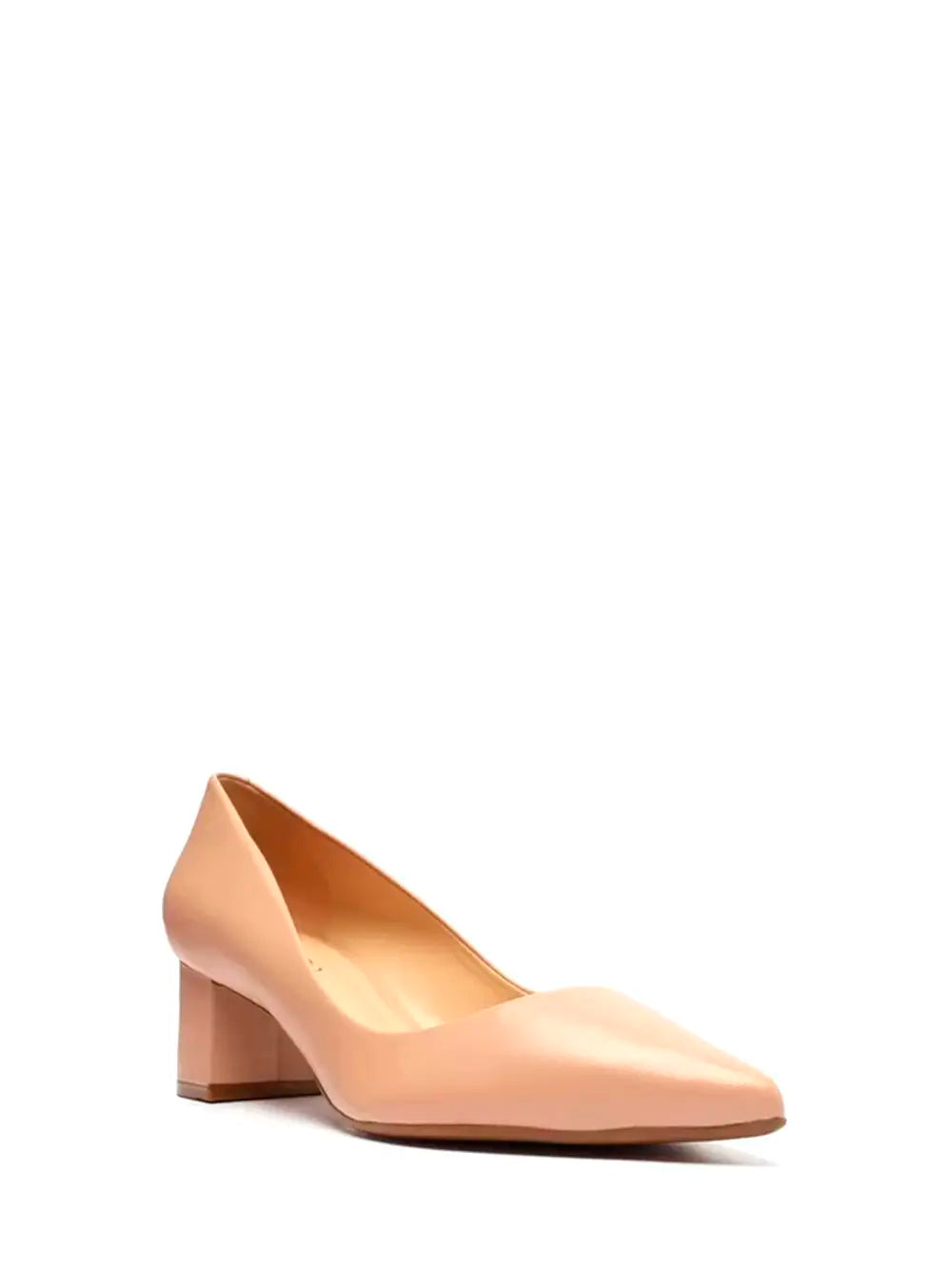Scarpin Arezzo em Pele Beige e Biqueira Fina