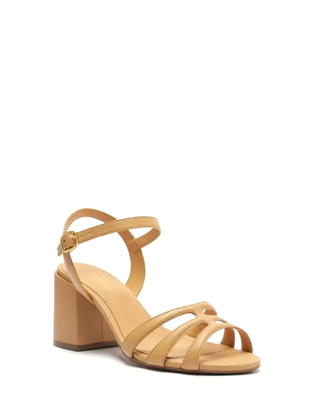 Sandália Arezzo em Pele Beige e Múltiplas Tiras