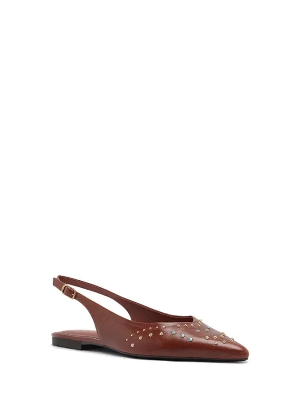 Sabrina in Orange Leather Slingback