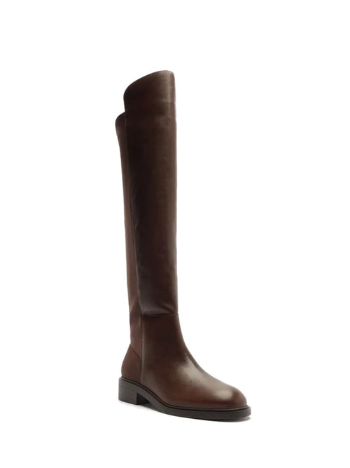 Arezzo Brown Leather Knee-High Boots