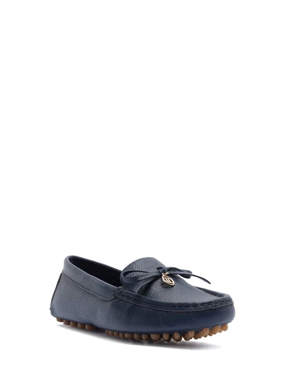 Loafer em Pele Azul