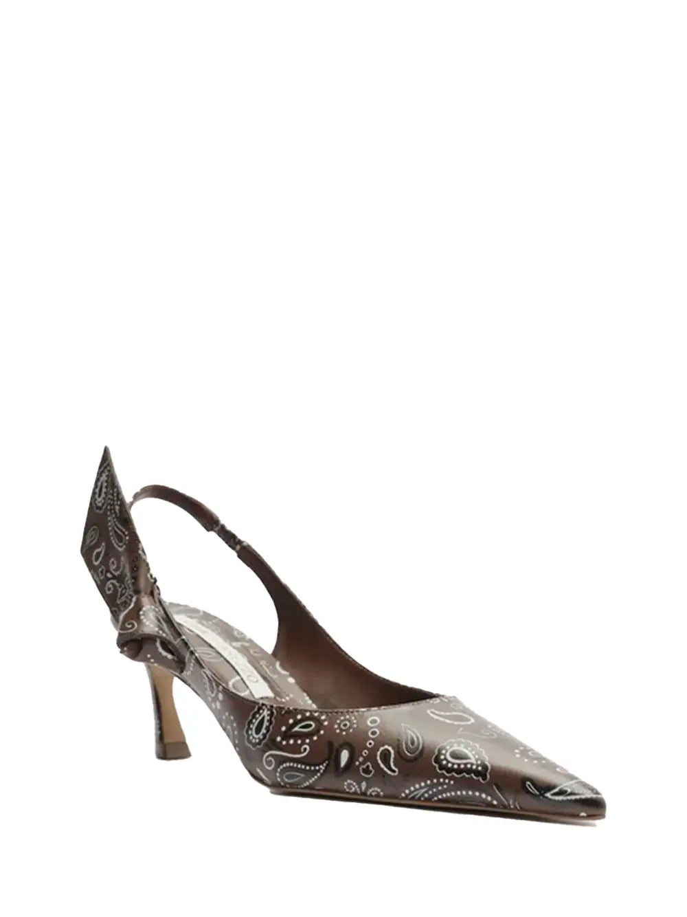 Scarpin Arezzo em Estampa Paisley Castanha