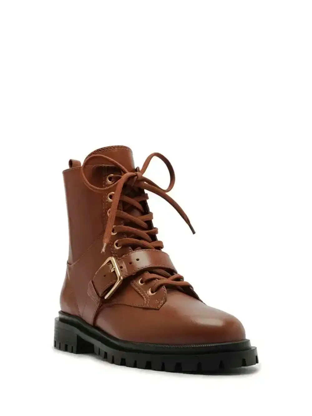 Bota em Pele Castanha e Atacadores