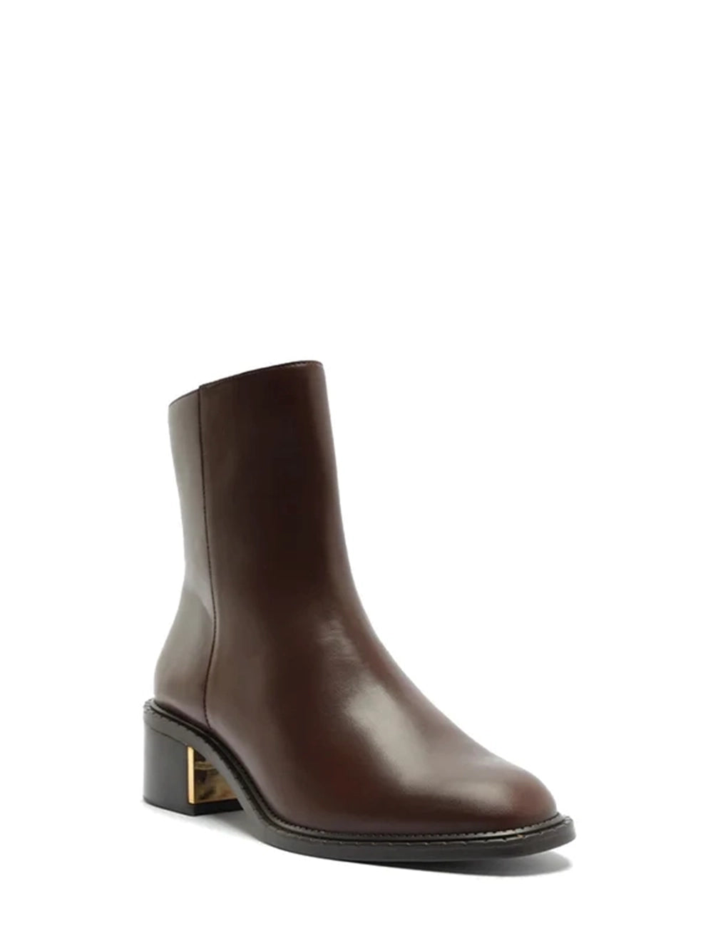 Bota Arezzo em Pele Castanha e Cano Médio