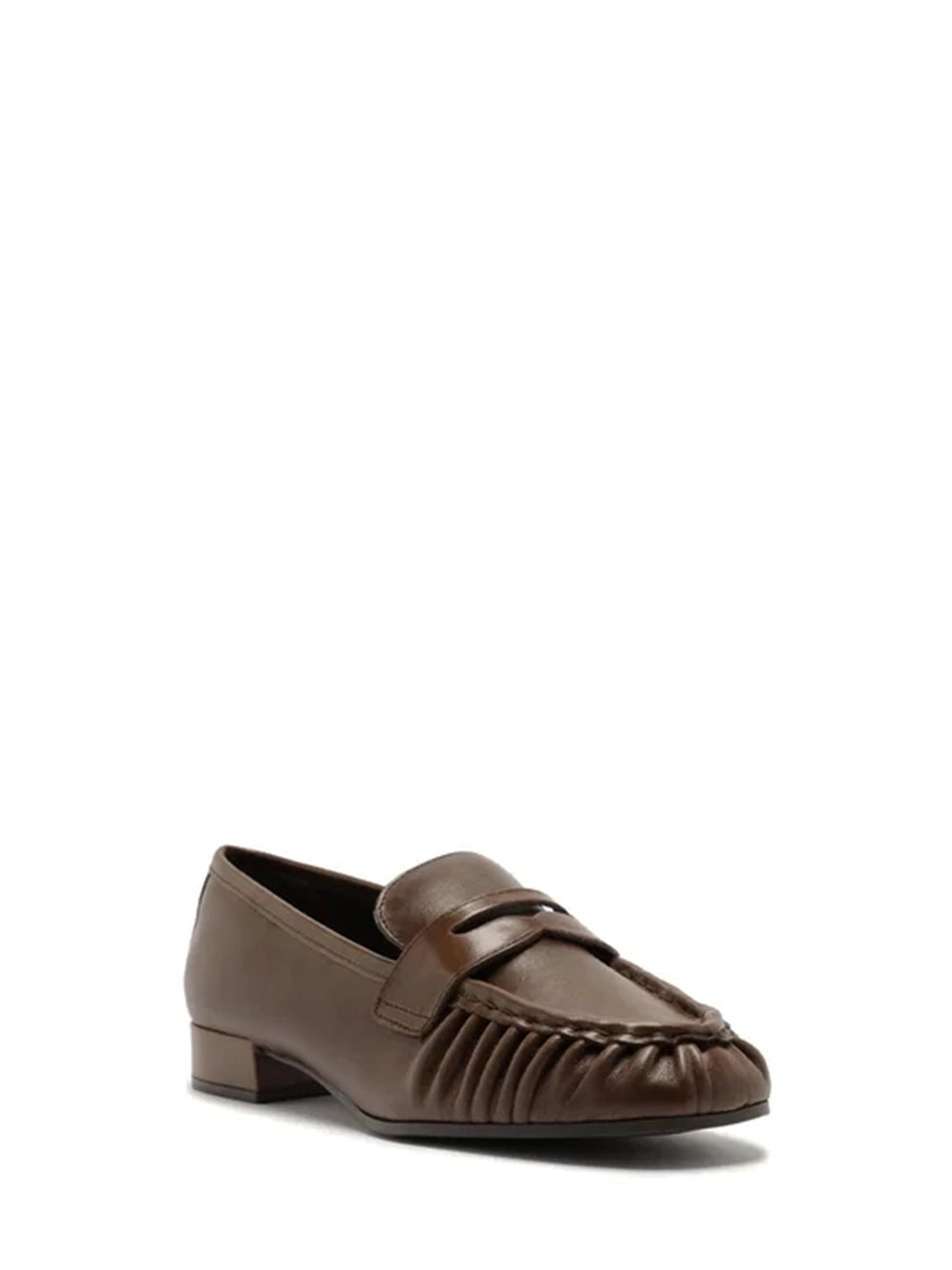 Loafer Arezzo em Pele Castanha