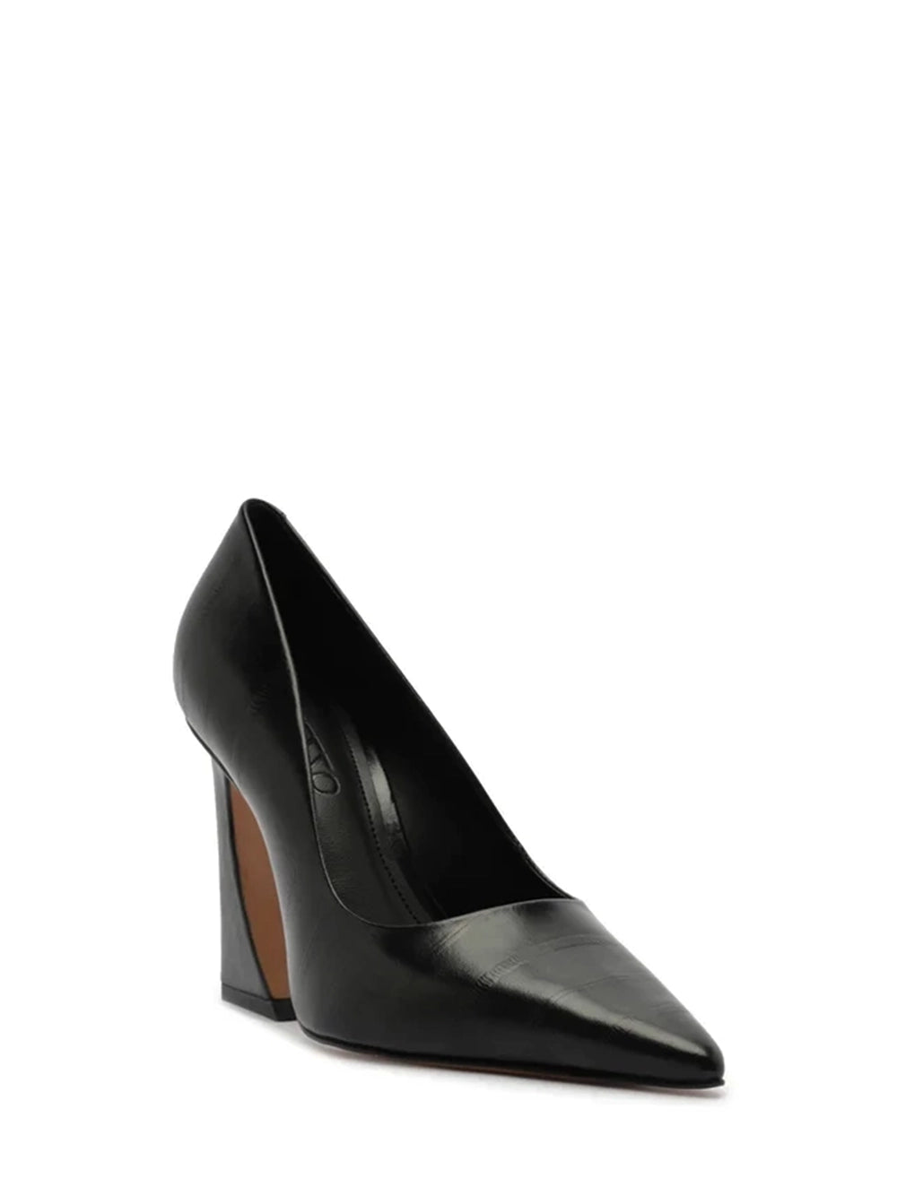 Scarpin Arezzo Preto em Pele