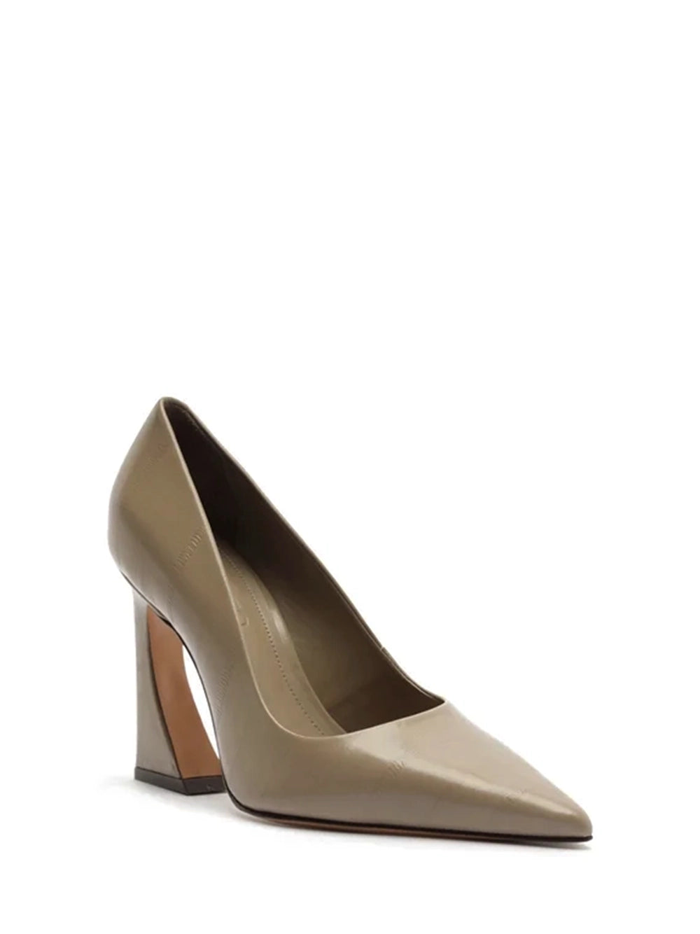 Scarpin Arezzo em Pele Cinza