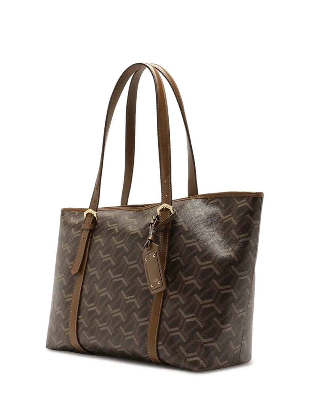 Mala Shopper Arezzo em Pele Castanha