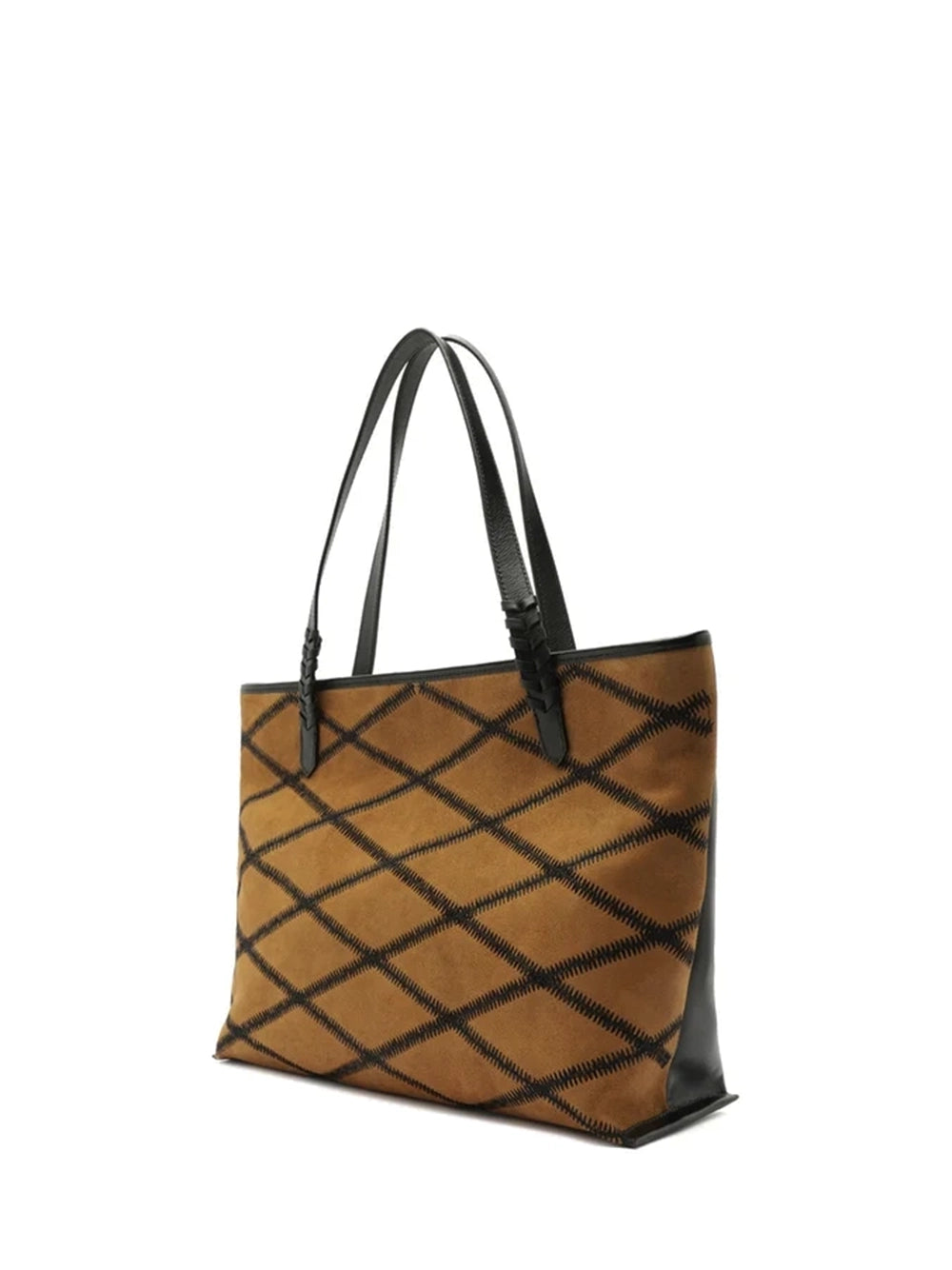 Mala Shopper Arezzo em Pele Camel