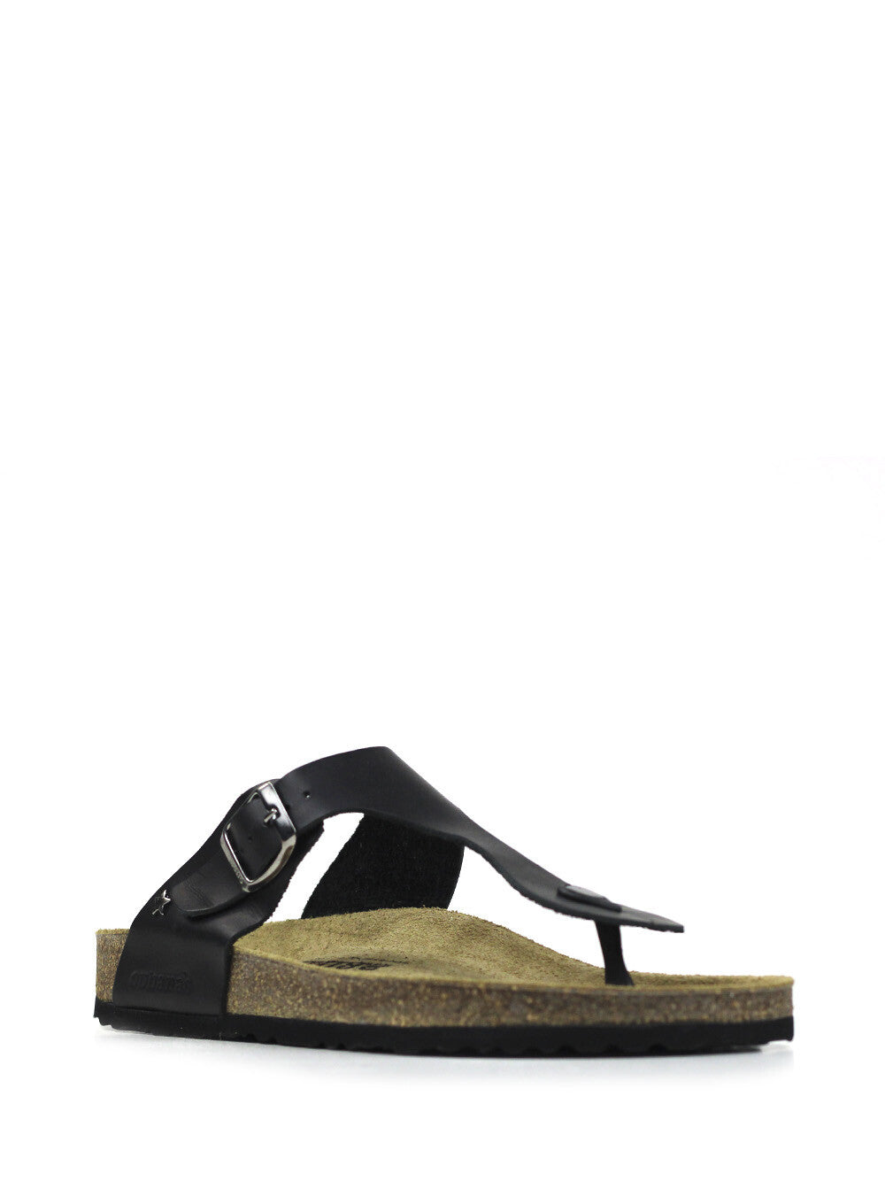 Men's Black Leather Sandals