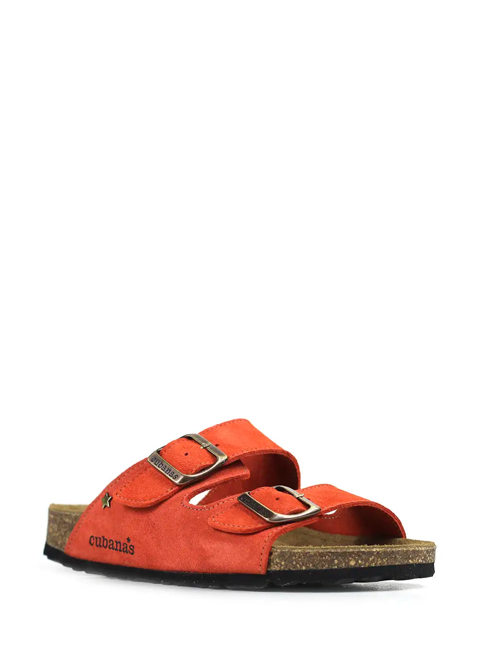 Amália Orange Suede Sandal