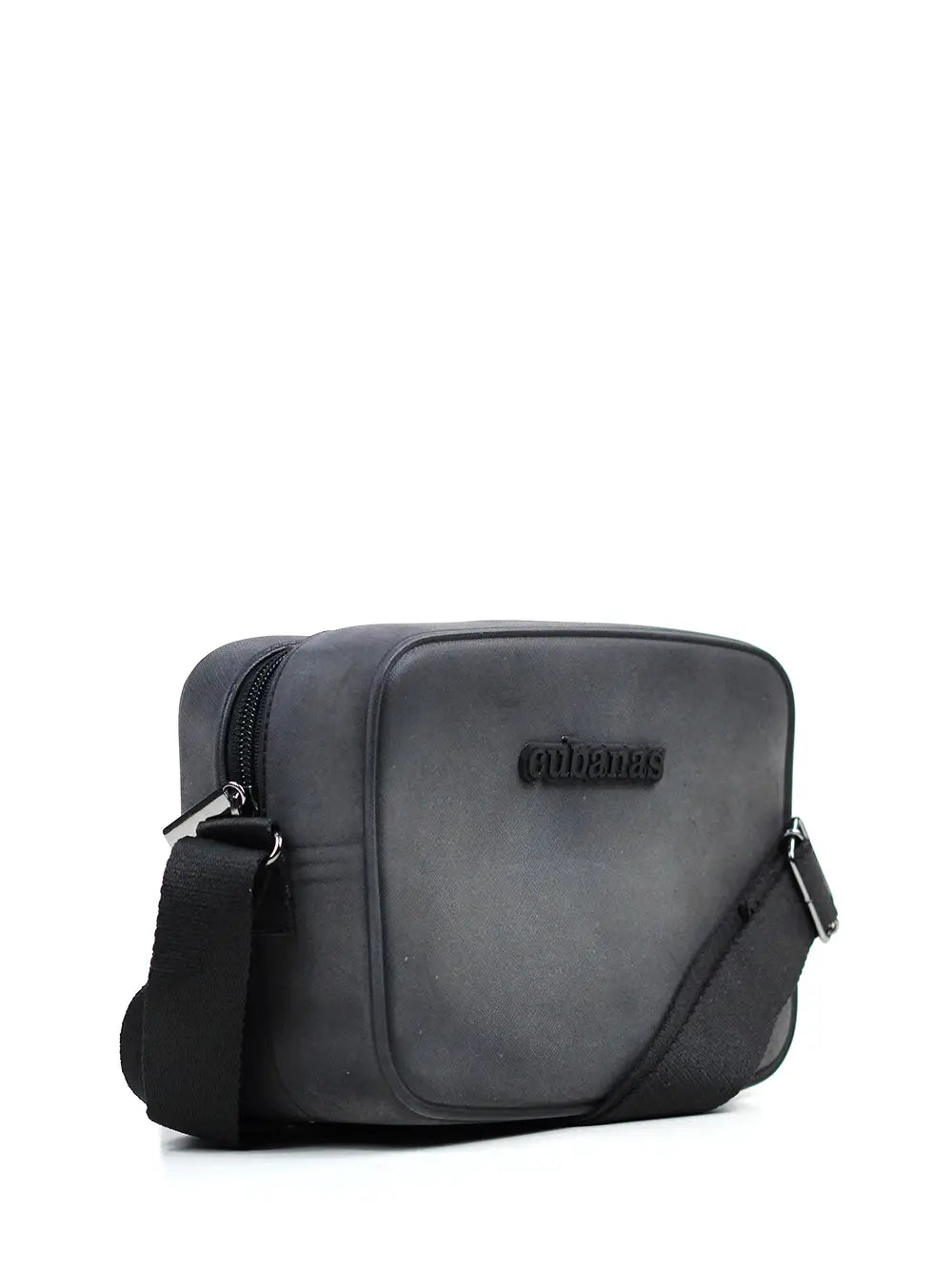 Black Bag with Nubuck Finish and Shoulder Strap