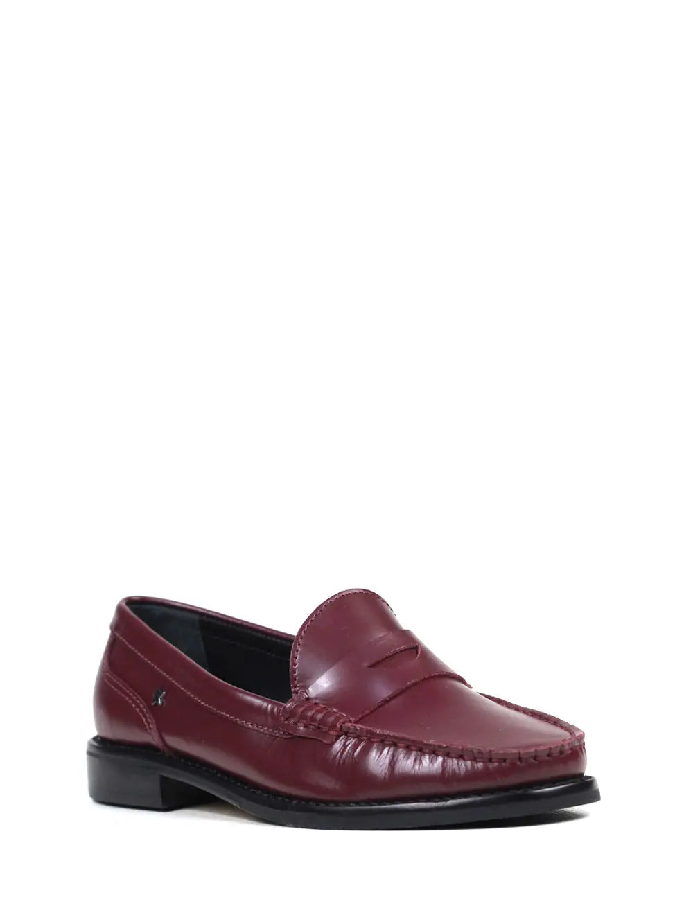 Loafer Bordeaux Raso em Pele
