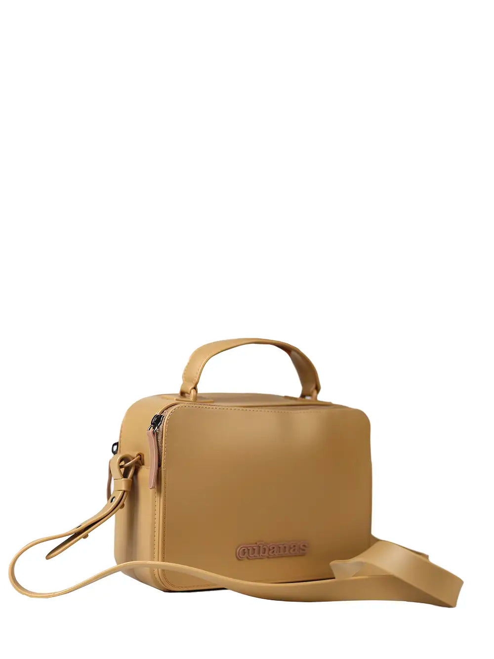 Beige PVC Bag and Shoulder Strap