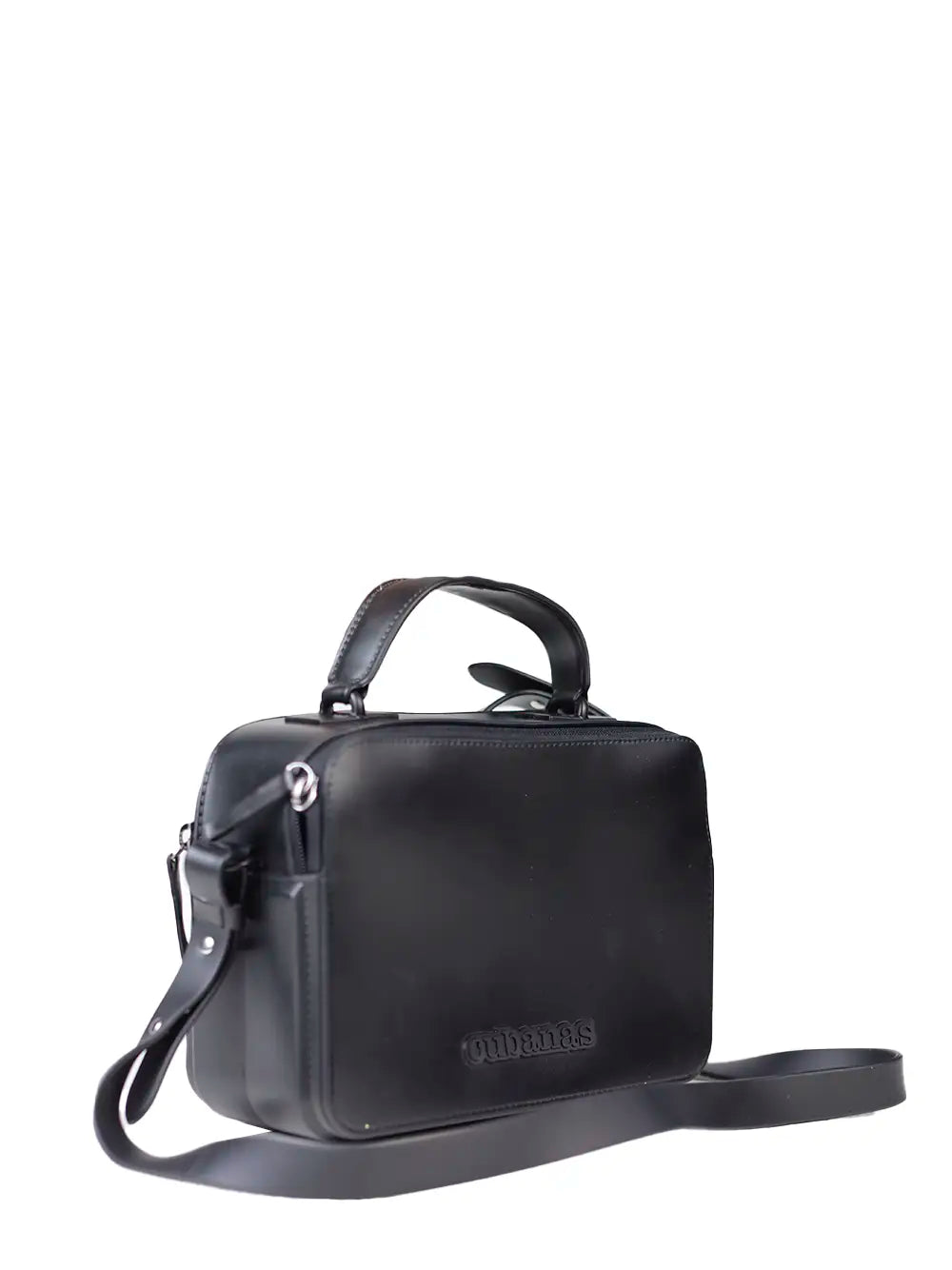 Black PVC Shoulder Bag