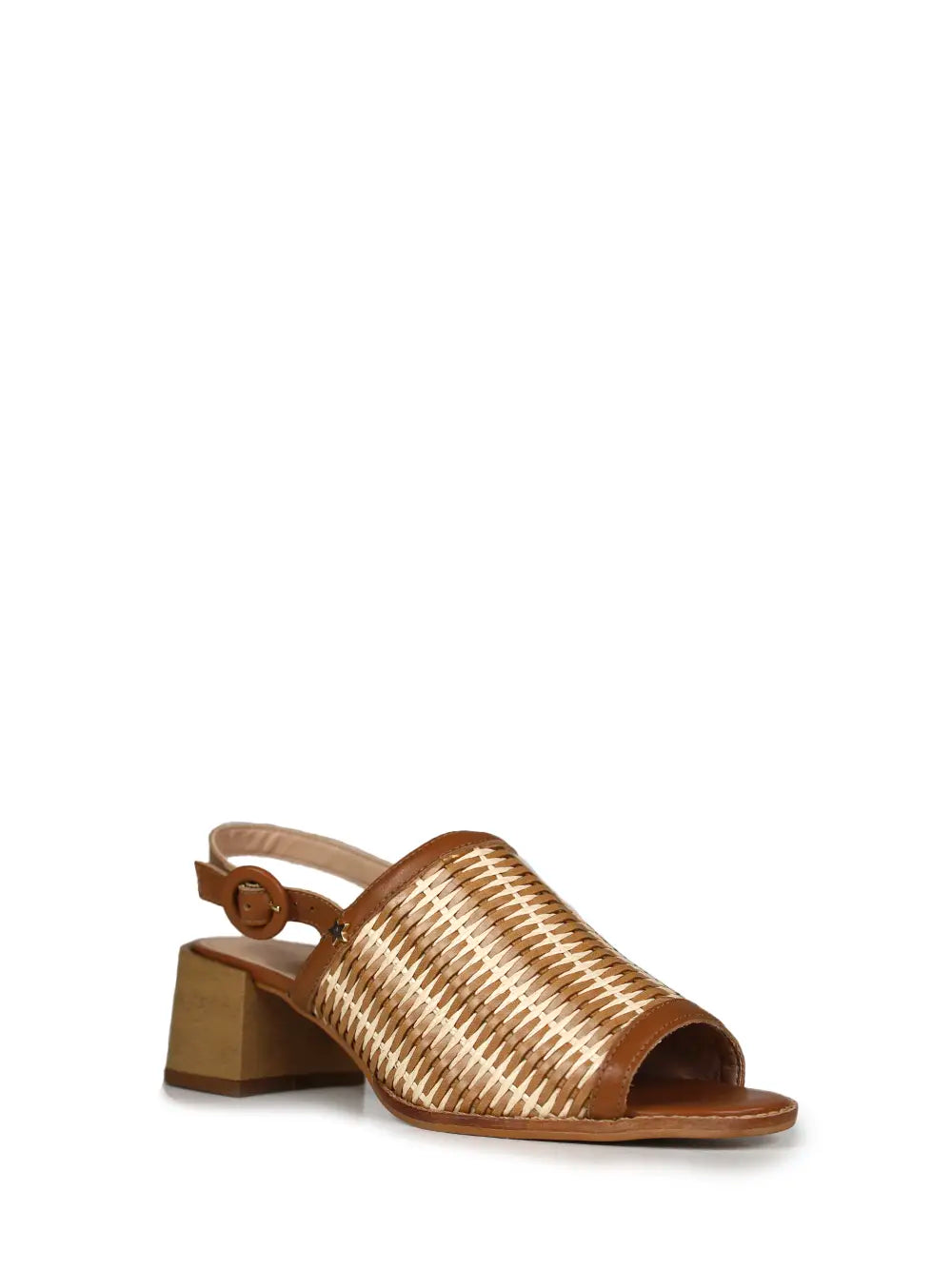 Braided Brown Leather Sandals