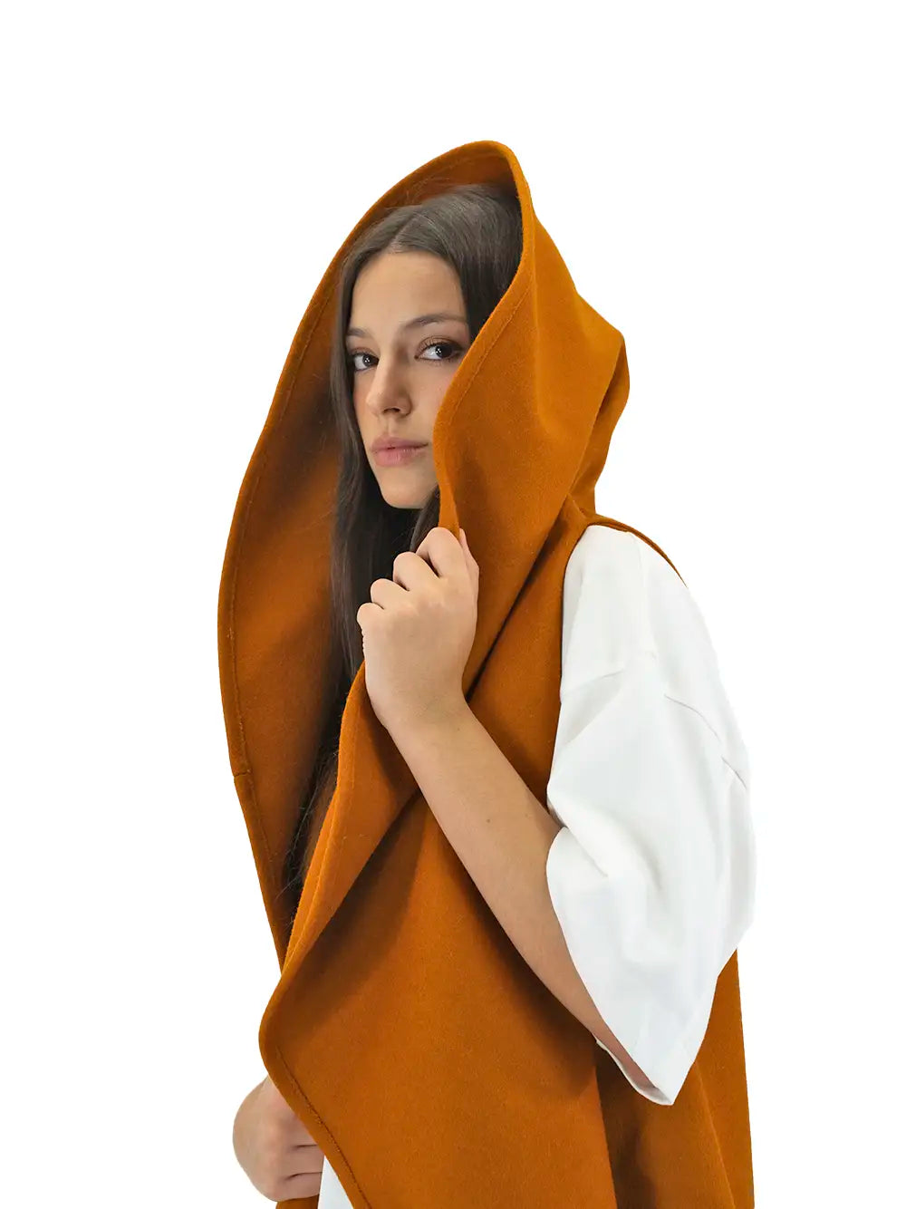 Orange Burel Cape