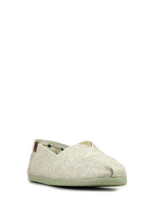 Beige Synthetic Braided Espadrille