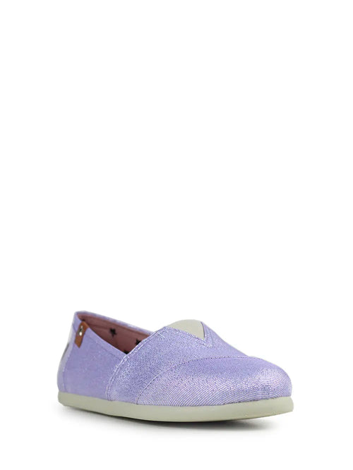 Alpergata em Tecido Roxo com Glitter