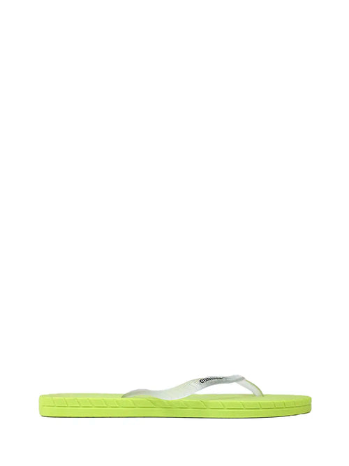 Green Flip-flop with Transparent Strap
