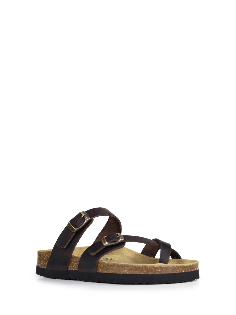 Nazaré Brown Leather Strappy Sandals