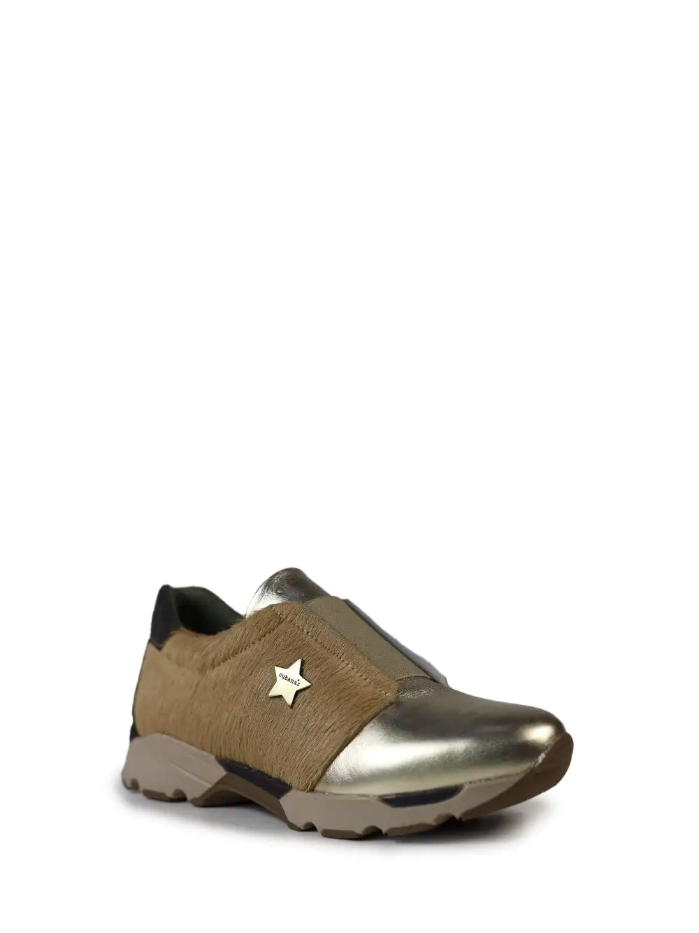 Beige Furry Sneakers