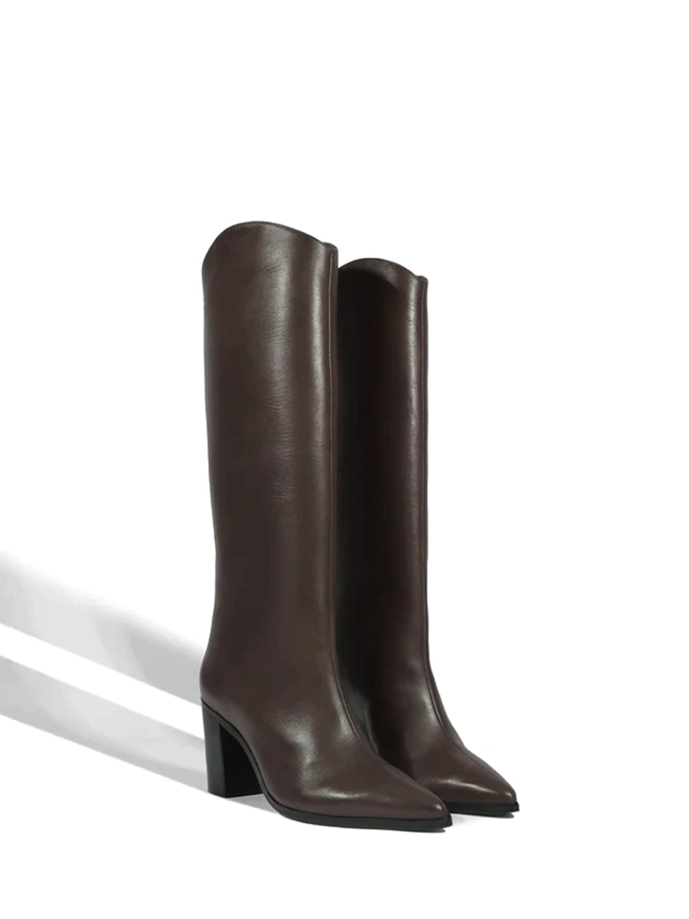 Bota Schutz em Pele Castanha e Cano Alto