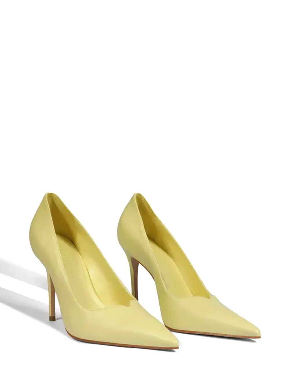 Schutz Yellow Leather High-Heel Pump