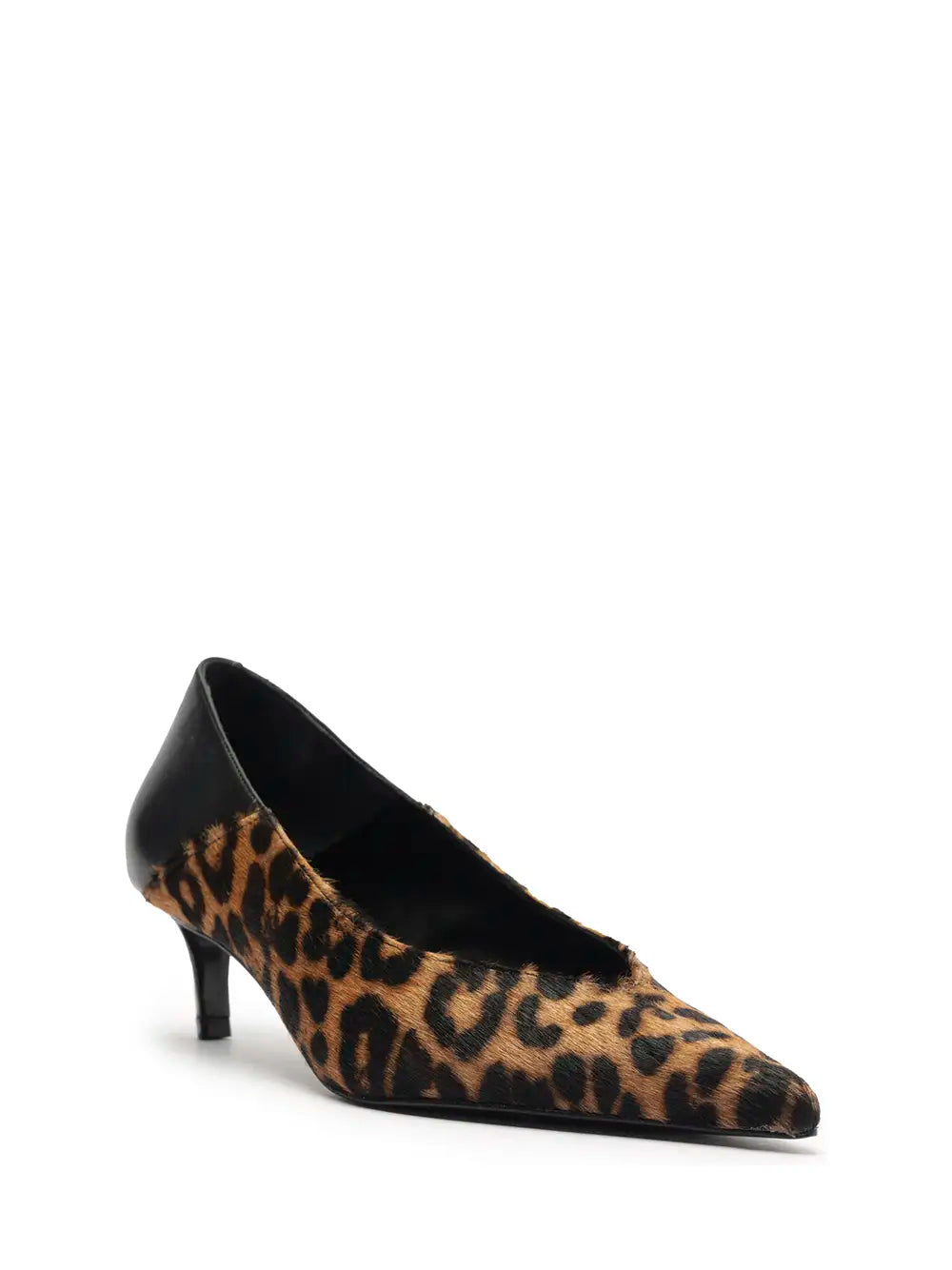 Scarpin Schutz em Animal Print e Biqueira Fina