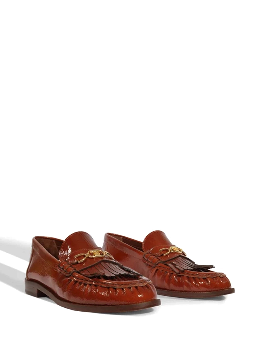 Loafer Schutz em Pele Castanha
