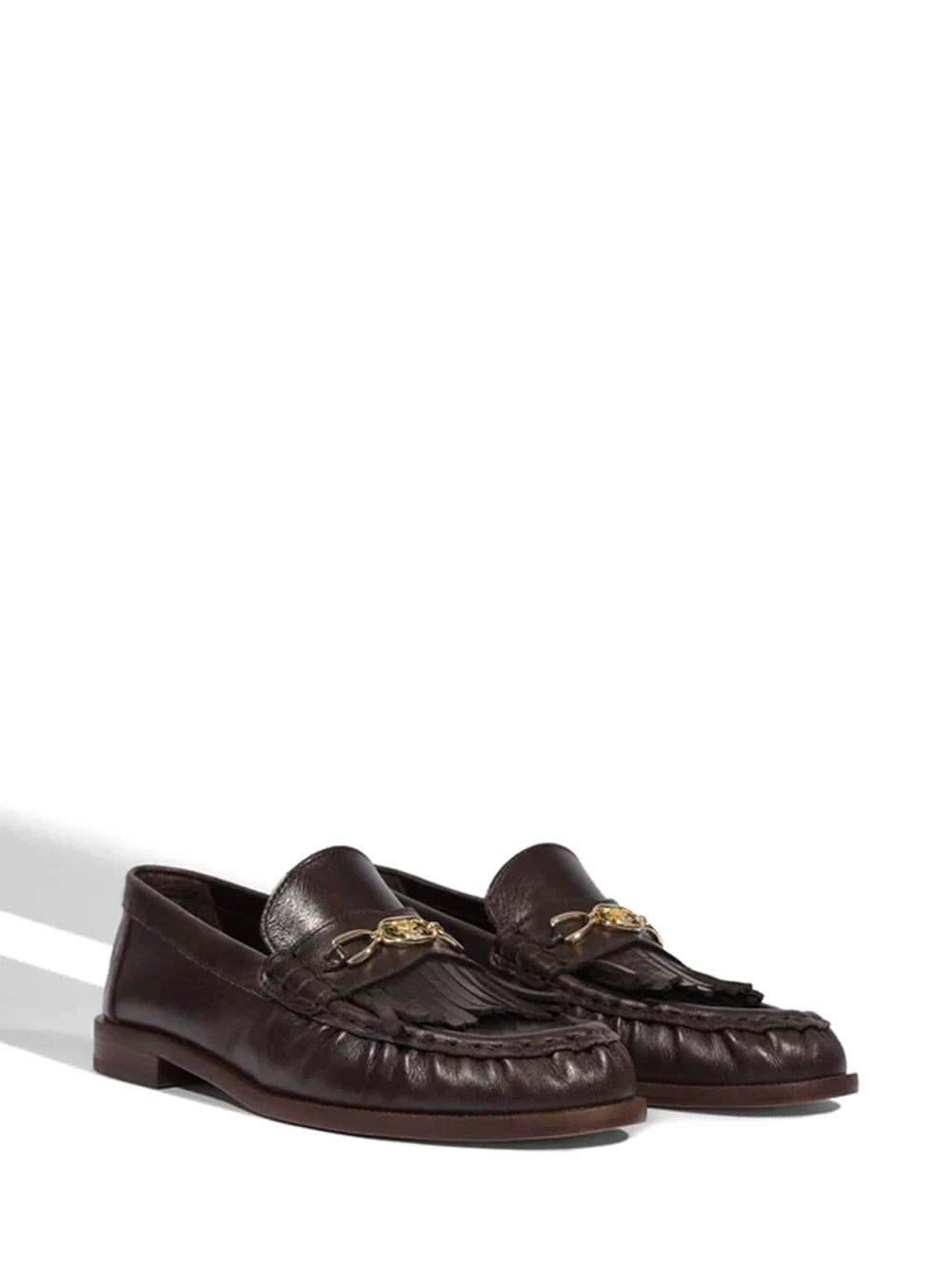 Loafer Schutz em Pele Castanha