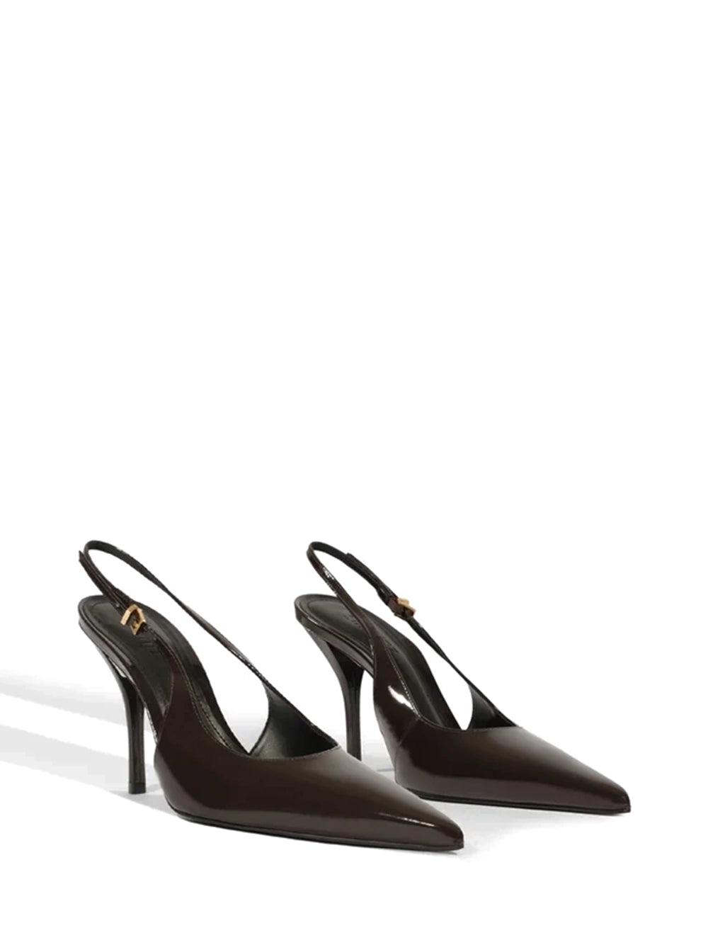 Scarpin Schutz Slingback Preto em Pele