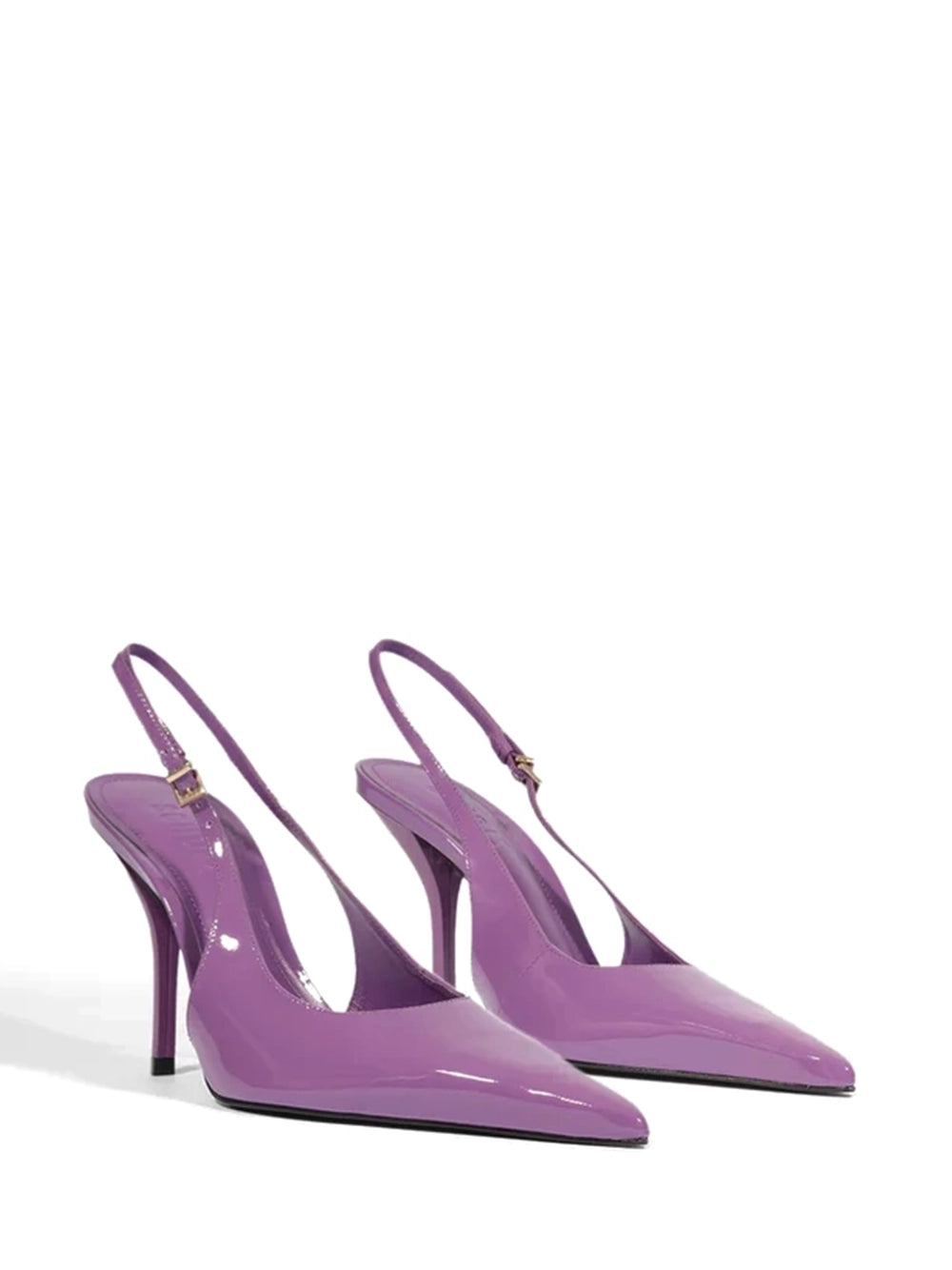 Scarpin Schutz Slingback em Pele Roxa