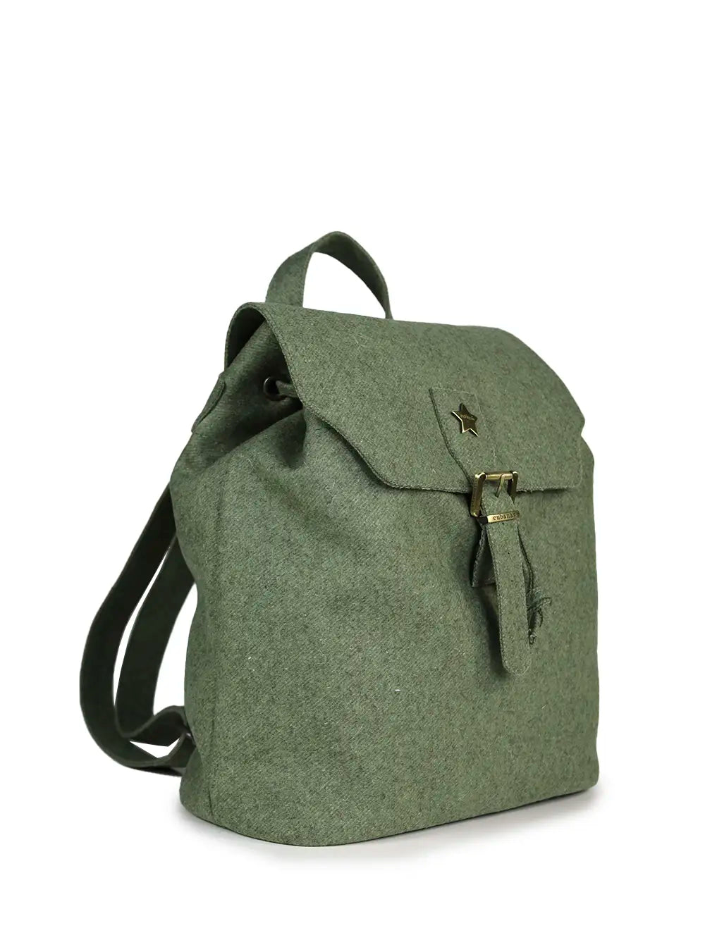 Mochila em Burel Verde