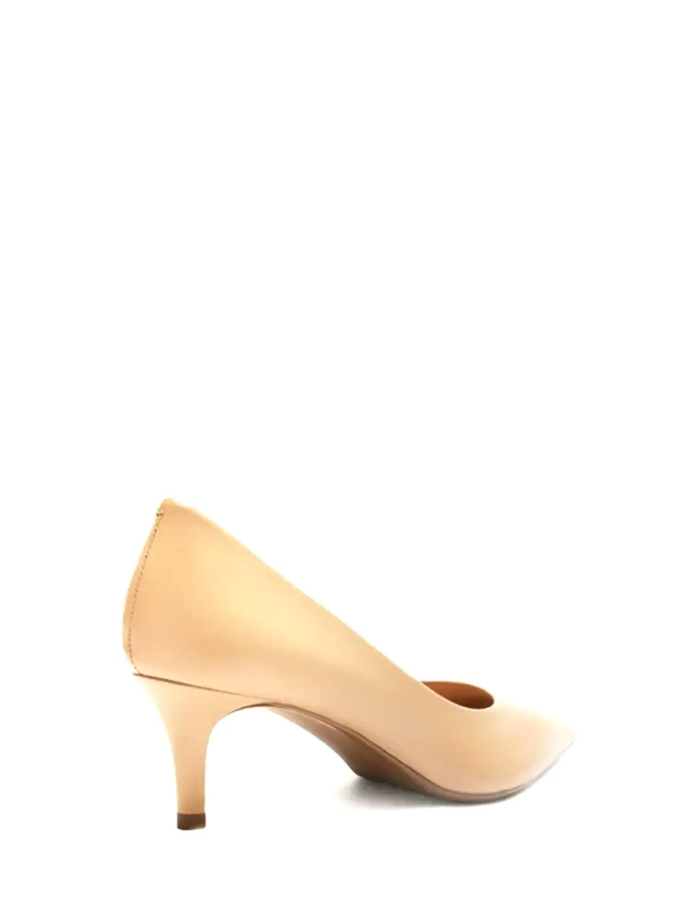 Scarpin Arezzo em Pele Beige e Biqueira Fina