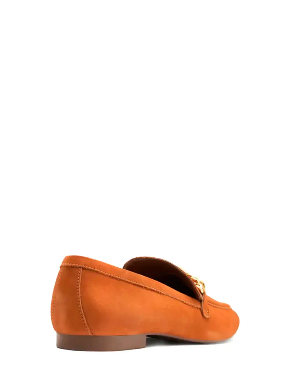 Arezzo Brown Suede Loafer with Gold Detail