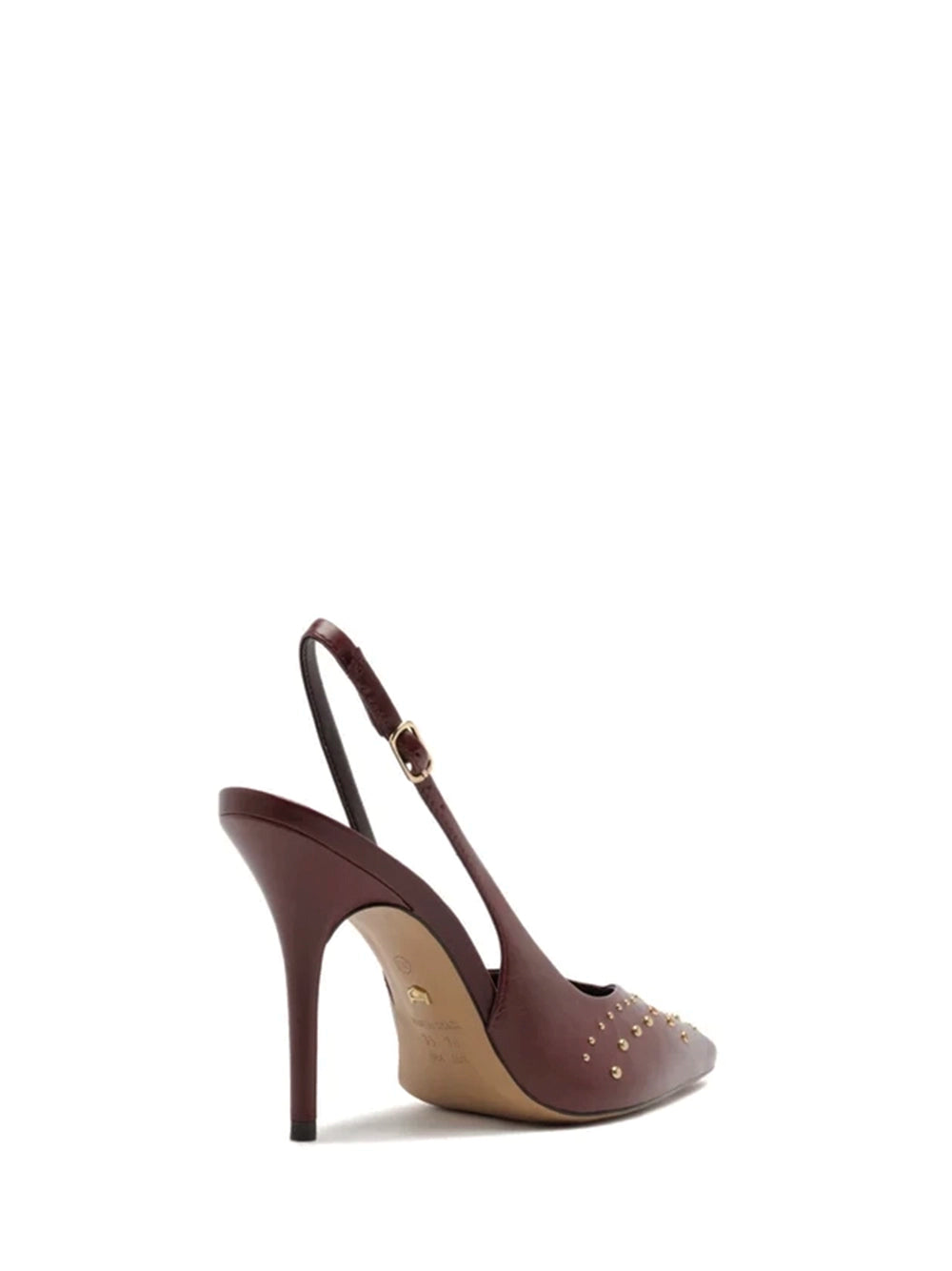 Scarpin Arezzo em Pele Vermelha e Tachas