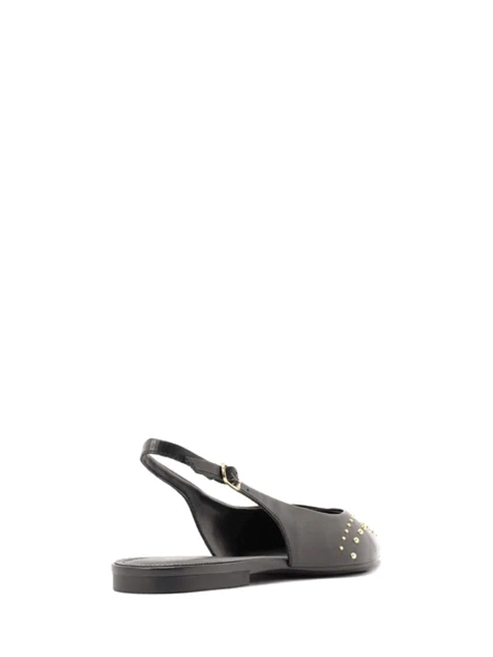 Mule Preto em Pele e Tachas