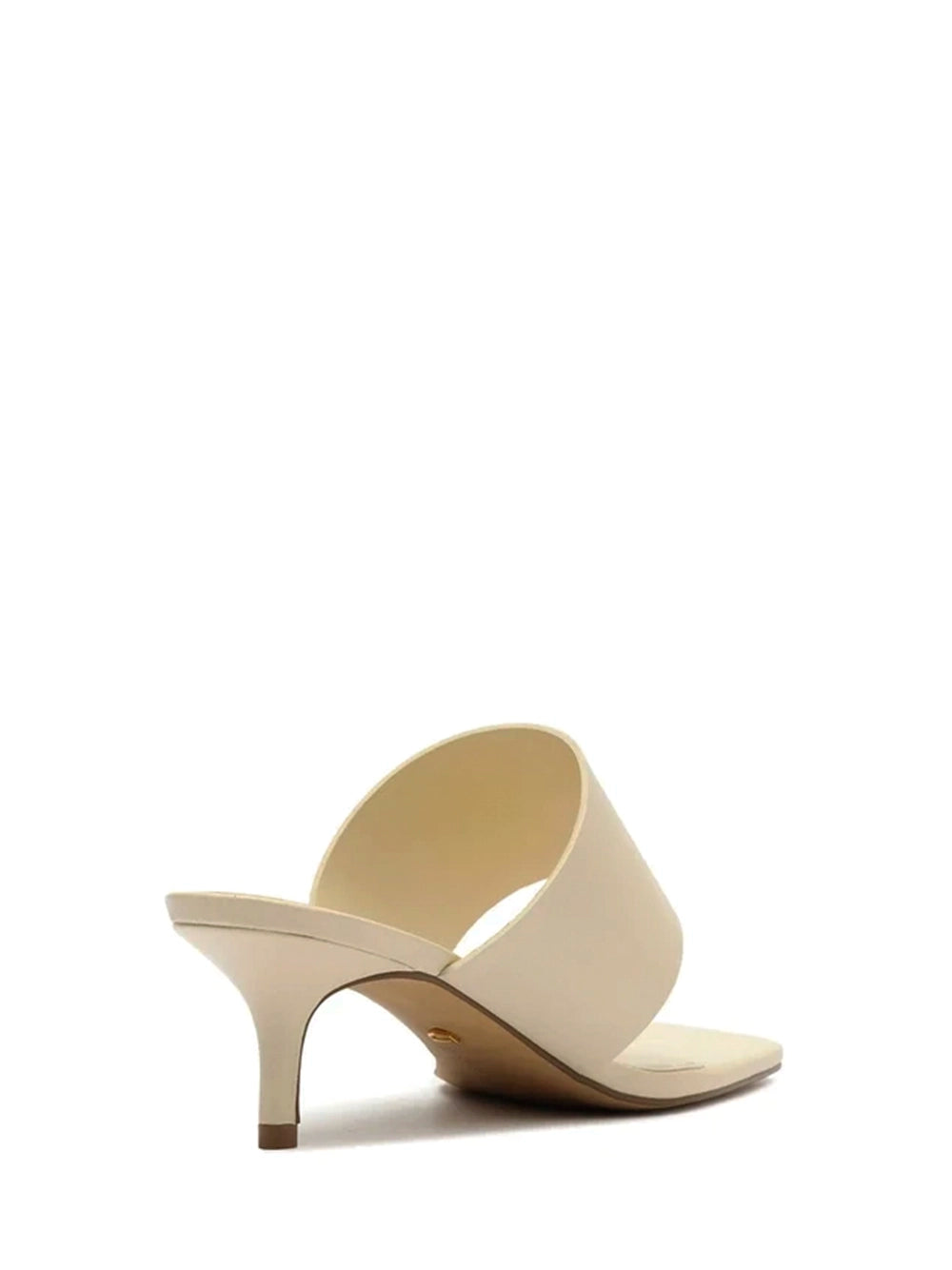Off-White Leather and Bold Metal Sandals