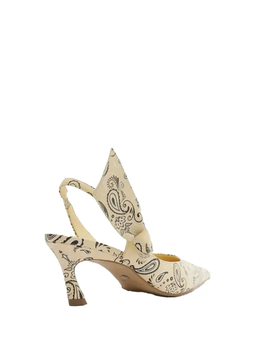Scarpin Arezzo em Estampa Paisley Beige