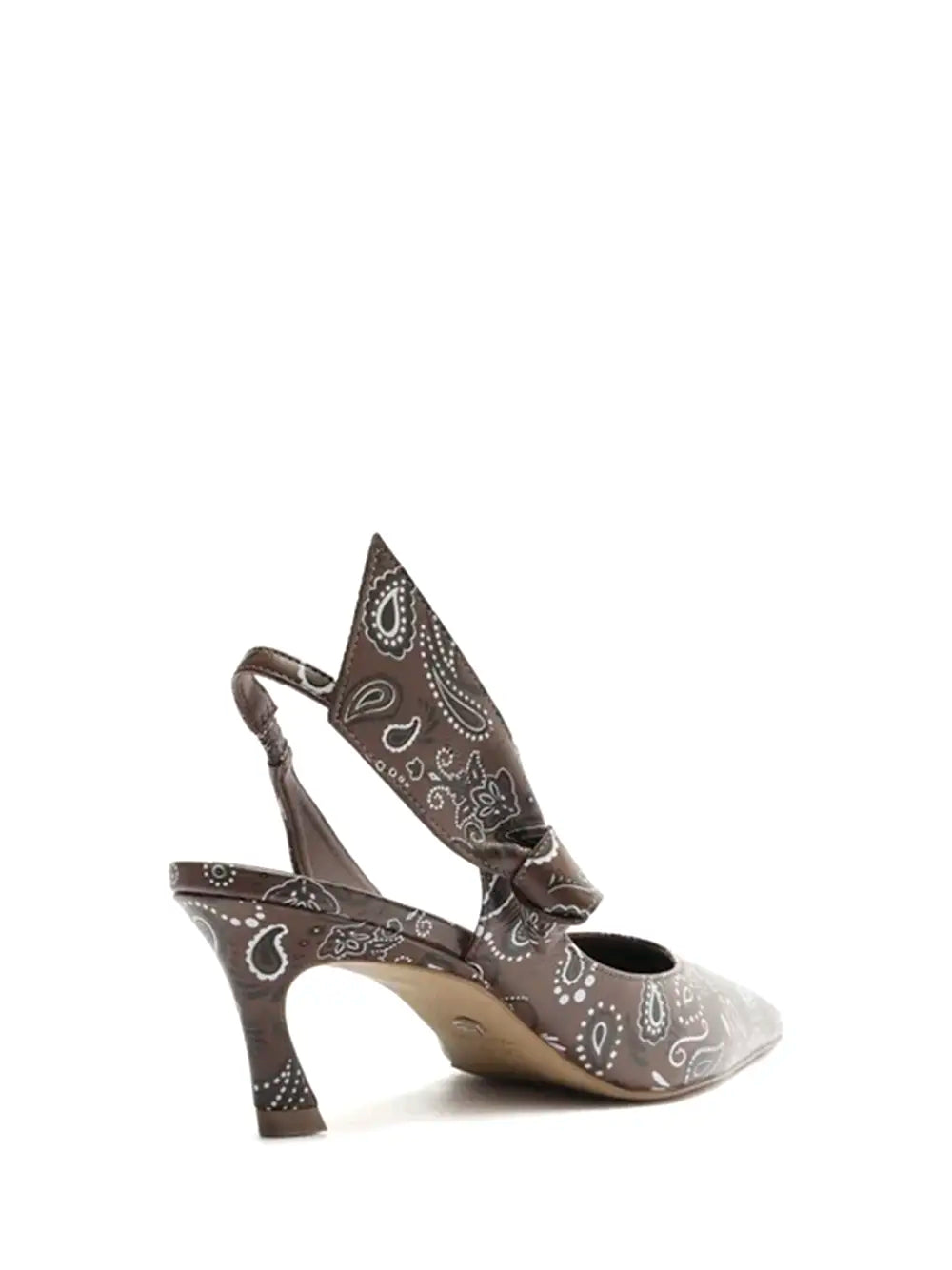 Scarpin Arezzo em Estampa Paisley Castanha