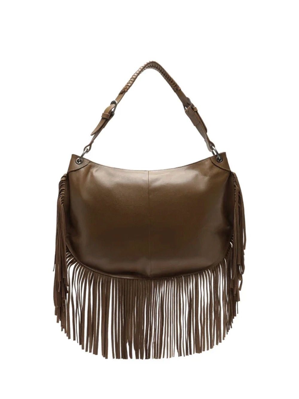 Mala Hobo Maxi em Camurça Castanha
