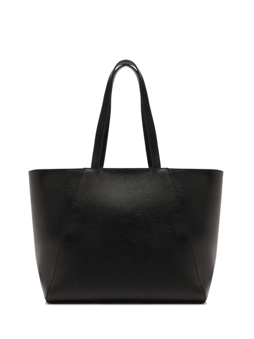 Mala Shopper Arezzo Preta em Pele